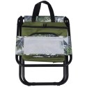 Krzesło wędkarskie turystyczne składane Jungle Light z oparciem i torbą pod siedziskiem