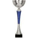 Puchar metalowy srebrno-niebieski