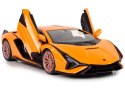 Auto R/C Lamborghini Sian FKP 37 Rastar 1:14 Pomarańczowe Na Pilota