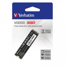 Dysk SSD wewnętrzny Verbatim NVMe, 1000GB, GB, Vi3000 M.2, 49375, 3300 MB/s-R, 3000 MB/s-W