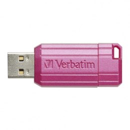 Verbatim USB flash disk, USB 2.0, 128GB, Store,N,Go PinStripe, różowy, 49460, do archiwizacji danych