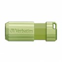 Verbatim USB flash disk, USB 2.0, 128GB, Store,N,Go PinStripe, zielony, 49462, do archiwizacji danych
