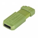 Verbatim USB flash disk, USB 2.0, 64GB, Store,N,Go PinStripe, zielony, 49964, do archiwizacji danych