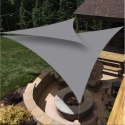 Żagiel przeciwsłoneczny ogrodowy trójkątny 3x3x2m szary