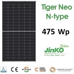 Moduł panel PV czarna rama N-TYPE 475W Jinko JKM475N-60HL4-V 1903x1134x30mm JINKO SOLAR