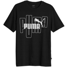 Koszulka męska Puma Graphics No. 1 Logo Tee czarna 677183 01