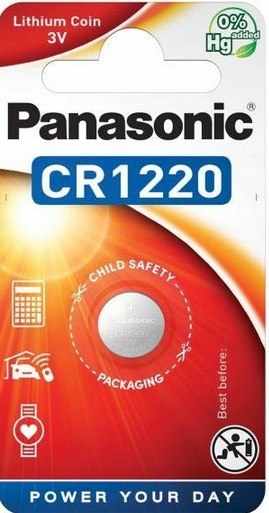 Bateria CR1220 1BL PANASONIC 3V 35mAh (1 szt.) PANASONIC