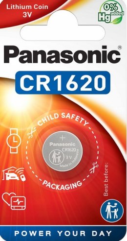 Bateria CR1620 1BL PANASONIC 3V 70mAh (1 szt.) PANASONIC