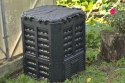 Plastikowy kompostownik ogrodowy, czarny, 360 l