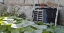 Plastikowy kompostownik ogrodowy, czarny, 740 l