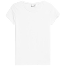 Koszulka damska 4F F0906 biała 4FAW23TTSHF0906 10S