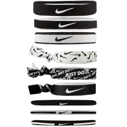 Gumki do włosów Nike Mixed Ponytail Holders 9 szt. czarno-białe N0003537036OS