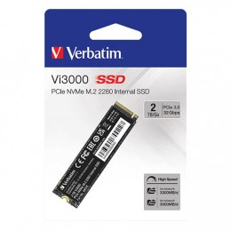 Dysk SSD wewnętrzny Verbatim wewnętrzny NVMe, 2000GB, GB, Vi3000 M.2, 49376, 3300 MB/s-R, 3000 MB/s-W
