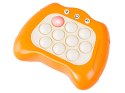 Zabawka Gra Elektroniczna Antystresowa Pop IT Sensoryczna, Wypychanka, Pad, Kontroler POMARAŃCZOWY