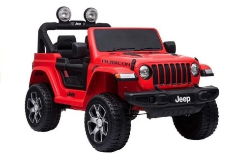 Auto na Akumulator Jeep Wrangler Rubicon Czerwony