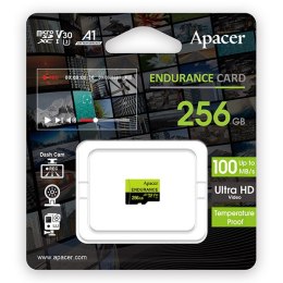 Apacer Karta pamięci Endurance, 256GB, micro SDXC, AP256GEDM1D05-R, UHS-I U3 (Class 10), V30, A1