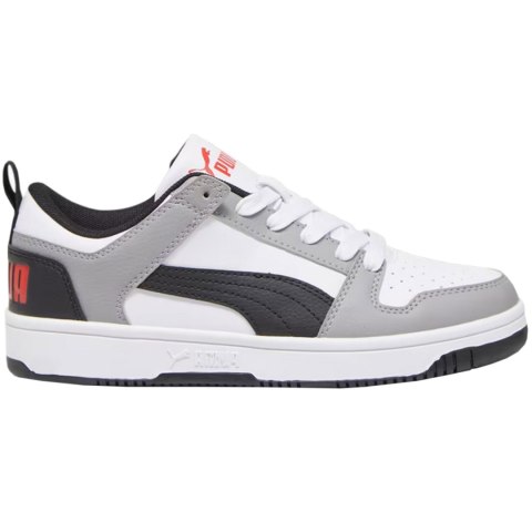 Buty dla dzieci Puma Rebound Layup Lo SL biało-szare 370490 20