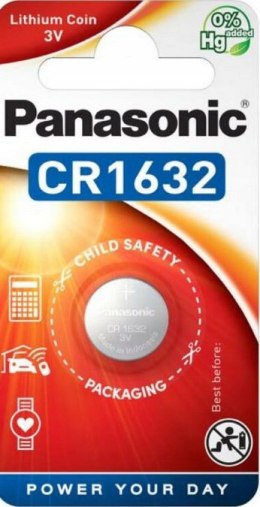 Bateria CR1632 1BL PANASONIC 3V 140mAh (1 szt.) PANASONIC