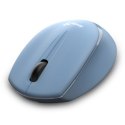 Genius Mysz NX-7009, 1200DPI, 2.4 [GHz], optyczna, 3kl., bezprzewodowa, niebieska, 1 szt AA, Blue-Eye sensor, symetryczna