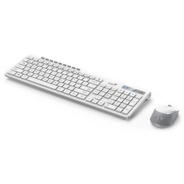 Genius SlimStar 8230, zestaw klawiatura z myszą optyczną bezprzewodową, 1x AA, 1x AA, CZ/SK, klasyczna, bezprzewodowa, biała, ni
