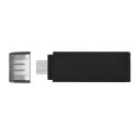 Kingston USB flash disk, USB 3.0, 128GB, DataTraveler 70, czarny, DT70/128GB, USB C