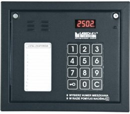 Laskomex CP-2502NR czarny Panel audio z mini listą lokatorów i z czytnikiem kluczy RFID LASKOMEX