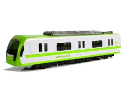 Pociąg Kolejka Lokomotywa z Napędem Dźwięk i Światła Zielony