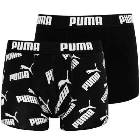 Bokserki dla dzieci Puma Basic Boxer 2P czarno-białe 935526 01