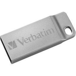 Verbatim USB flash disk, USB 2.0, 64GB, Metal Executive, Store N Go, srebrny, 98750, USB A, z oczkiem na brelok