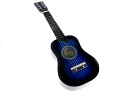 Gitara Drewniana Klasyczna z Kostką Niebieska 60 cm