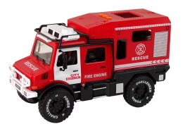 Pojazd Terenowy Straż Pożarna Czerwona Otwierane Drzwi Dźwięki Światła