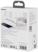 ŁADOWARKA SIECIOWA Baseus Compact Quick Charger CCXJ-B02 20W 1x USB-A 1x USB-C PD 3.0 QC 3.0 BIAŁA BASEUS