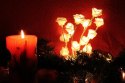 Dekoracja świetlna - Dekoracyjna róża - 16 LED, 45 cm