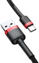 KABEL USB-A -> USB-C Baseus Cafule CATKLF-U91 300cm 2A QC 3.0 CZARNO-CZERWONY W OPLOCIE BASEUS