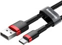 KABEL USB-A -> USB-C Baseus Cafule CATKLF-U91 300cm 2A QC 3.0 CZARNO-CZERWONY W OPLOCIE BASEUS
