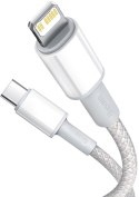 KABEL USB-C -> Lightning / iPhone Baseus Cafule CATLGD-02 1m 20W PD Quick Charging BIAŁY W OPLOCIE BASEUS