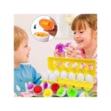 WOOPIE Układanka Jajka Montessori - Dopasuj Kształty i Kolory