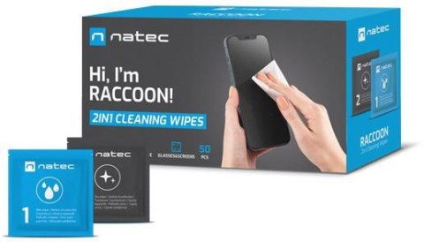 Chusteczki czyszczące Natec Raccoon 2w1 NATEC
