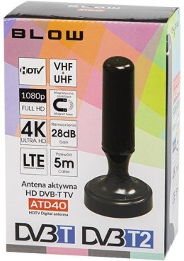 Antena DVB-T ATD40 aktywna wewnętrzna BLOW
