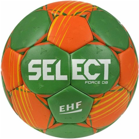 Piłka ręczna Select Force DB EHF 3 zielono-pomarańczowa 11749
