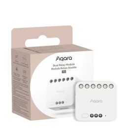 Aqara Dual Relay Module T2 | Podwójny przekaźnik | Zigbee, Apple HomeKit, Matter, Google Home, Alexa, DCM-K01 AQARA