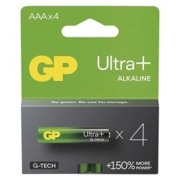 Bateria alkaliczna, AAA, 1.5V, GP, blistr, 4-pack, ultra plus