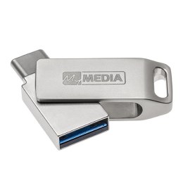 MyMedia MyDual USB 3.2 Gen 1, 32GB, 69269, srebrny, 69269, USB A / USB C, z obrotową osłoną