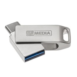 MyMedia MyDual USB 3.2 Gen 1, 64GB, 69270, srebrny, 69270, USB A / USB C, z obrotową osłoną