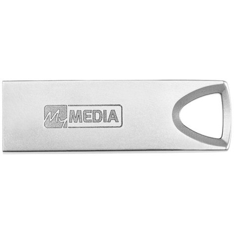 MyMedia USB flash disk, USB 3.2, 32GB, MyAlu, srebrny, 69276, USB A