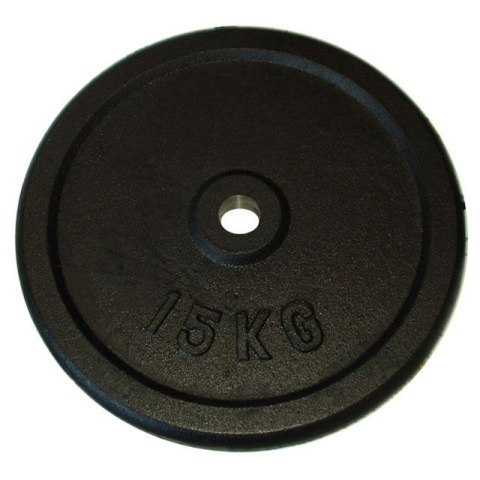 Talerz do sztangi 15 kg czarny 30 mm