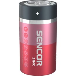 Bateria alkaliczna, ogniwo typ D, 1.5V, Sencor, blistr, 2-pack
