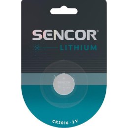 Bateria litowe, CR2016, 3V, Sencor, blistr, 1-pack