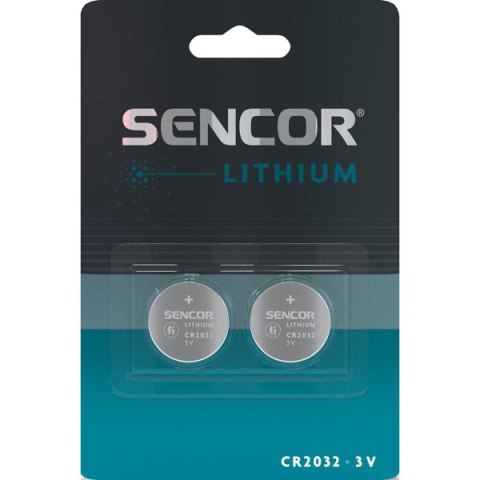 Bateria litowe, CR2032, 3V, Sencor, blistr, 2-pack