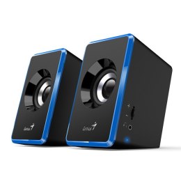 Genius głośniki SP-U125, 2.0, 3W, niebieskie, regulacja głośności, 3,5 mm jack (USB), 150Hz-20kHz